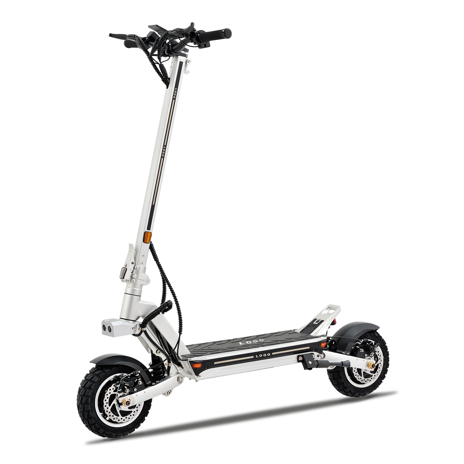 Kick Electric Scooters with 2400W Dual Motor Drive 52V Lithium Battery Long Range 